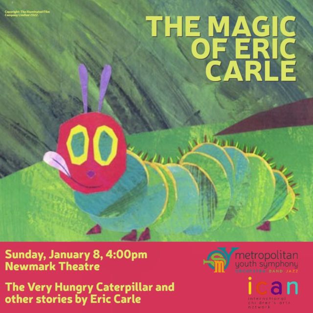 Musicians are warming up, narrators are practicing, and Sunday’s Magic of Eric Carle is going to be a wonderful combination of music, storytelling and imagery! 

We’re proud to be partnering with @playmys for this fun-filled concert. Hear Carlie’s stories as they come to life with film inspired by 🐛The Very Hungry Caterpillar, 🎵I See A Song, 🦎The Mixed-Up Chameleon, 🦗The Very Quiet Cricket, and 🌜Papa, Please Get The Moon For Me.