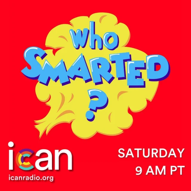 Have you ever wondered Who, What, When, or Why?
Us too! Luckily, our good friends at @WhoSmarted have the answers!

This Saturday, we find out the answer to the question, "Why does soda have bubbles?"

Tune in at 9 AM PT on icanradio.org