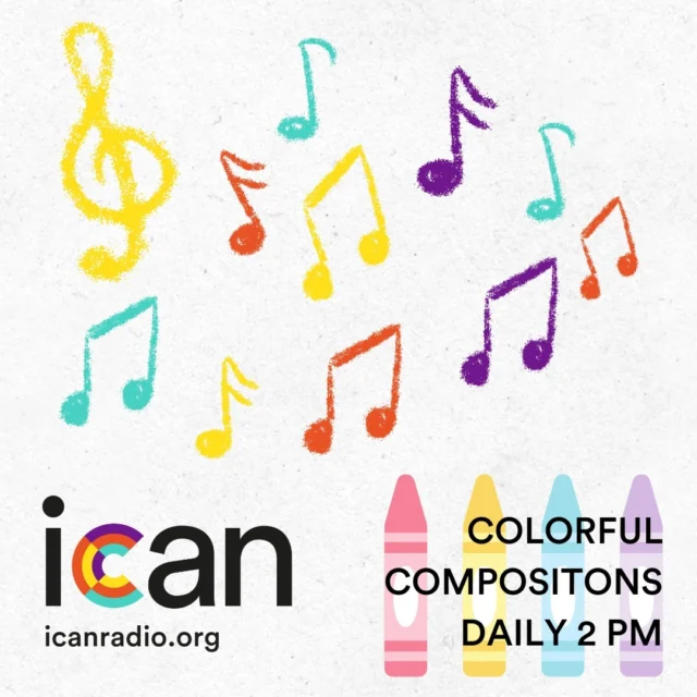 Let music inspire art every day with Colorful Compositions. Music to get your creativity flowing, every day at 2 PM PT.