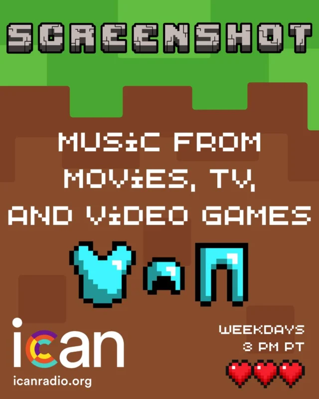 Music from your favorite Movies, TV and Video Games!

Screenshot, weekdays at 3 PM Pacific on icanradio.org 🐔 🏇