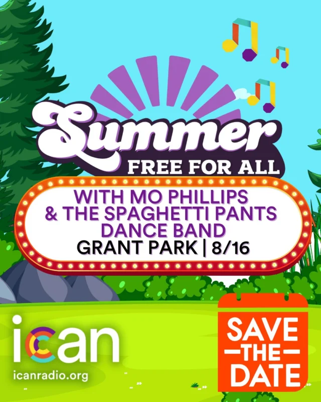 SAVE THE DATE!

This summer ICAN will be teaming up with Portland Parks and Rec for another Concert in the Park, with Mo Phillips and the Spaghetti Pants Dance Band.

August 16th | Grant Park | Portland